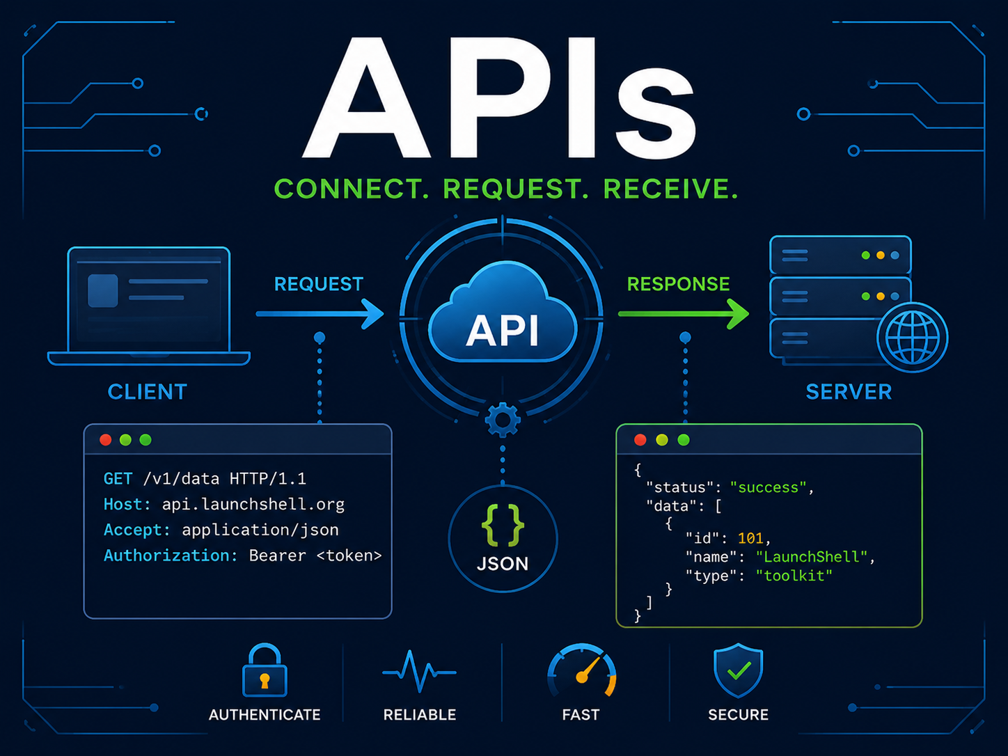 API guide graphic
