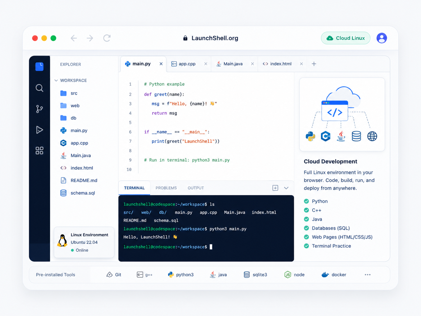 GitHub Codespaces environment graphic