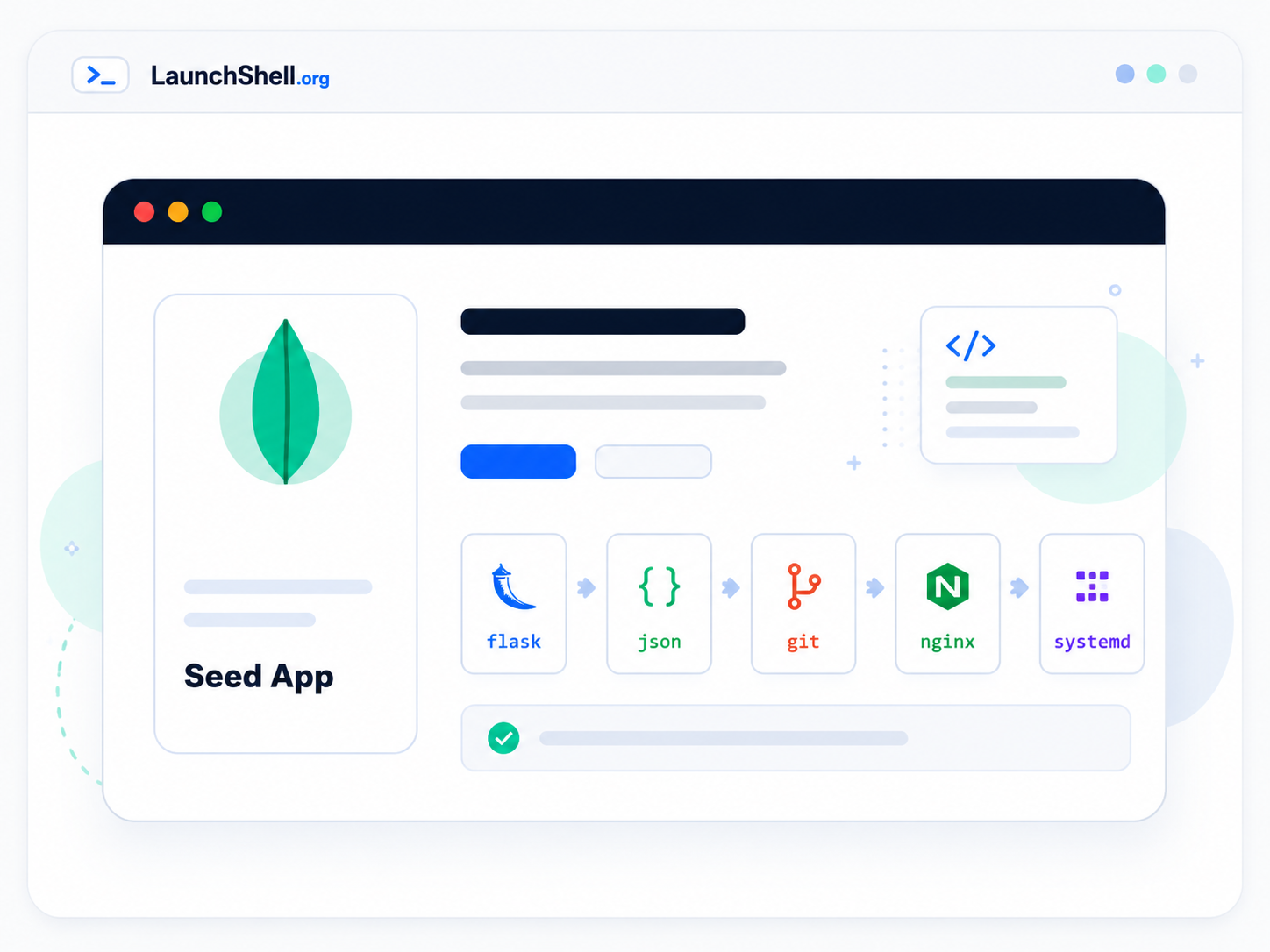 Flask JSON app project graphic