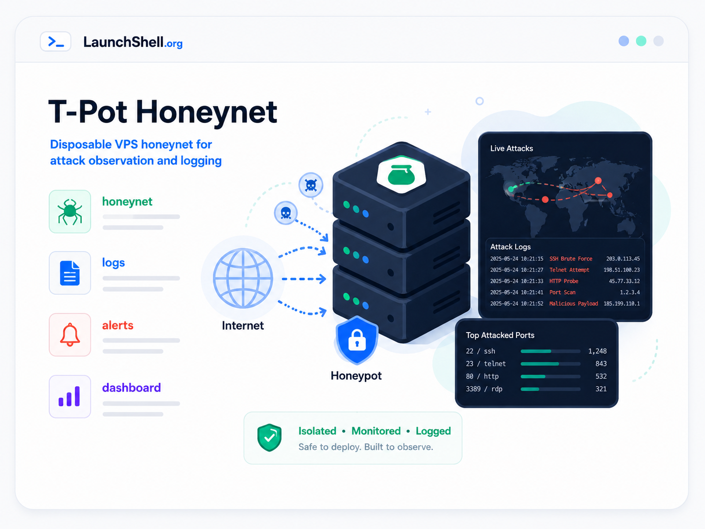 T-Pot honeynet project graphic