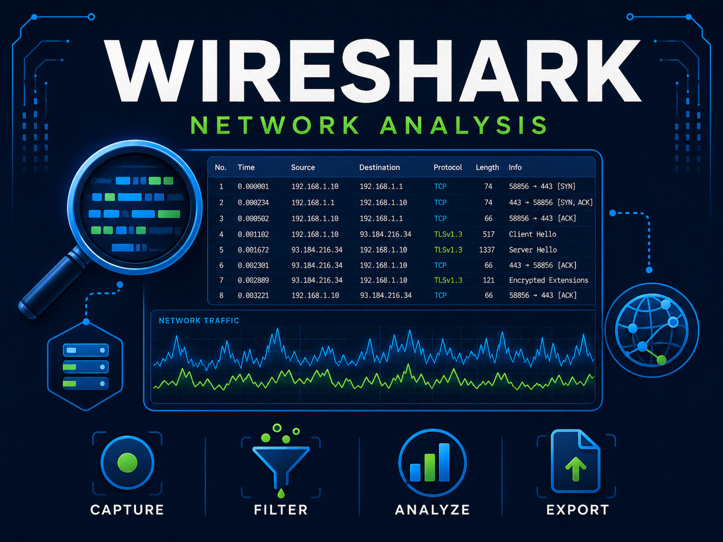 Wireshark packet analysis guide graphic